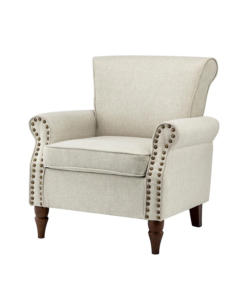 Hulala Home Iuppiter Traditional Armchair with Turned Legs
