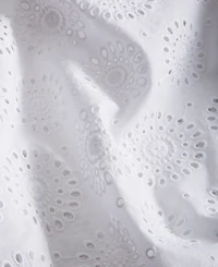 On 34th Women's Solid Eyelet Puff-Sleeve Blouse, Created for Macy's