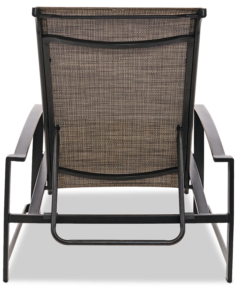 Wythburn Mix and Match Sleek Sling Outdoor Chaise Lounge, Created for Macy's
