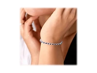 Hollywood Sensation Cubic Zirconia Tennis Bracelet with Round Cut Cubic Zirconia