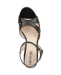 LifeStride Women's Last Dance 4 Platform Block Heel Dress Sandals