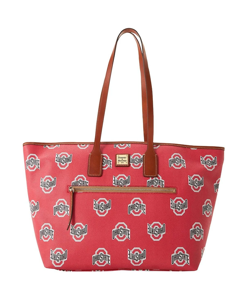 Women's Dooney & Bourke Ohio State Buckeyes Sporty Monogram Large Zip Tote Bag
