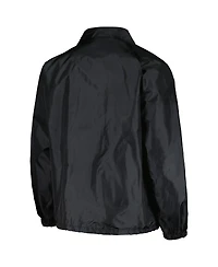 Men's Dunbrooke Black Baltimore Orioles Coach's Raglan Full-Snap Windbreaker Jacket