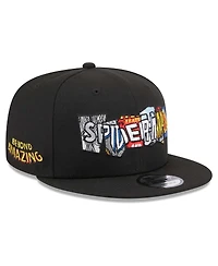 Men's New Era Black Spider-Man Titles 9FIFTY Snapback Hat