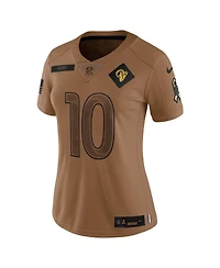 Women's Nike Cooper Kupp Brown Distressed Los Angeles Rams 2023 Salute To Service Limited Jersey