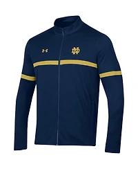 Men's Under Armour Navy Notre Dame Fighting Irish 2023 Assist Warm Up Full-Zip Jacket