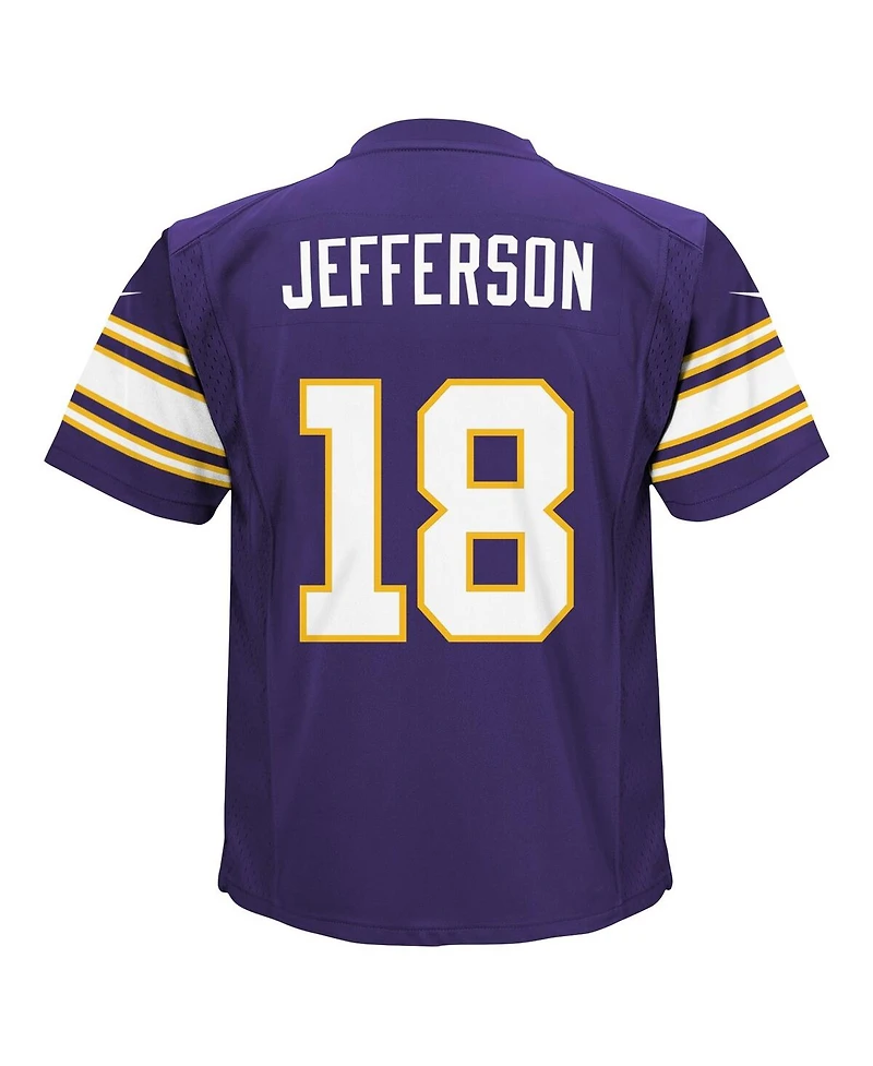 Nike Toddler Boys and Girls Justin Jefferson Purple Minnesota Vikings Alternate Game Jersey
