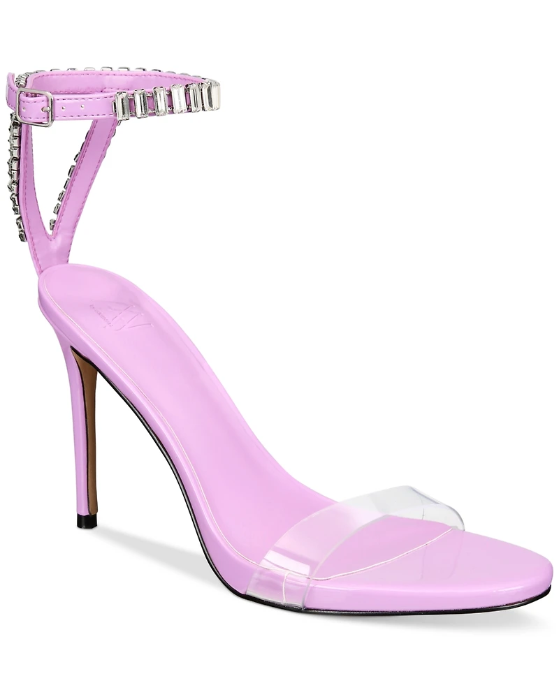 Aaj by Aminah Women's Anastasia Embellished Open Toe Sandals
