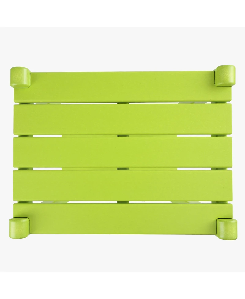 36" Outdoor Adirondack Hdpe 2-Tier Patio Side Table