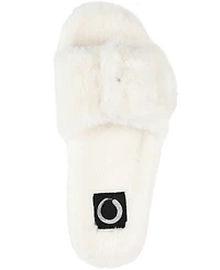 Journee Collection Women's Shadow Faux Fur Slide Slipper