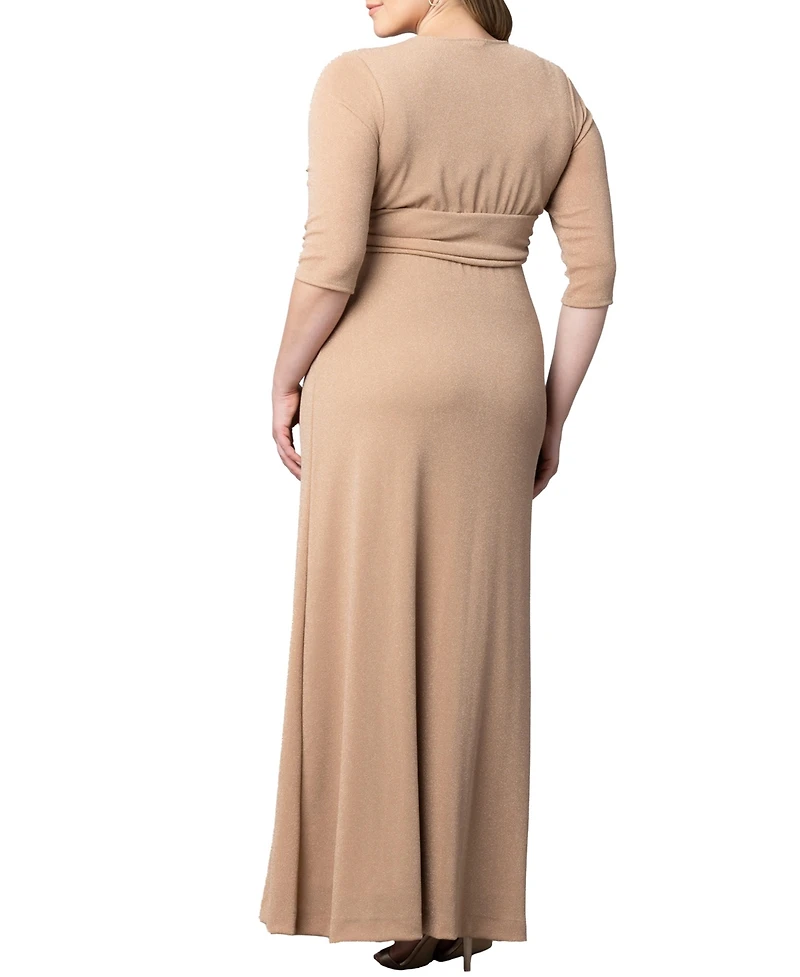 Kiyonna Women's Plus Romanced by Moonlight Long Gown
