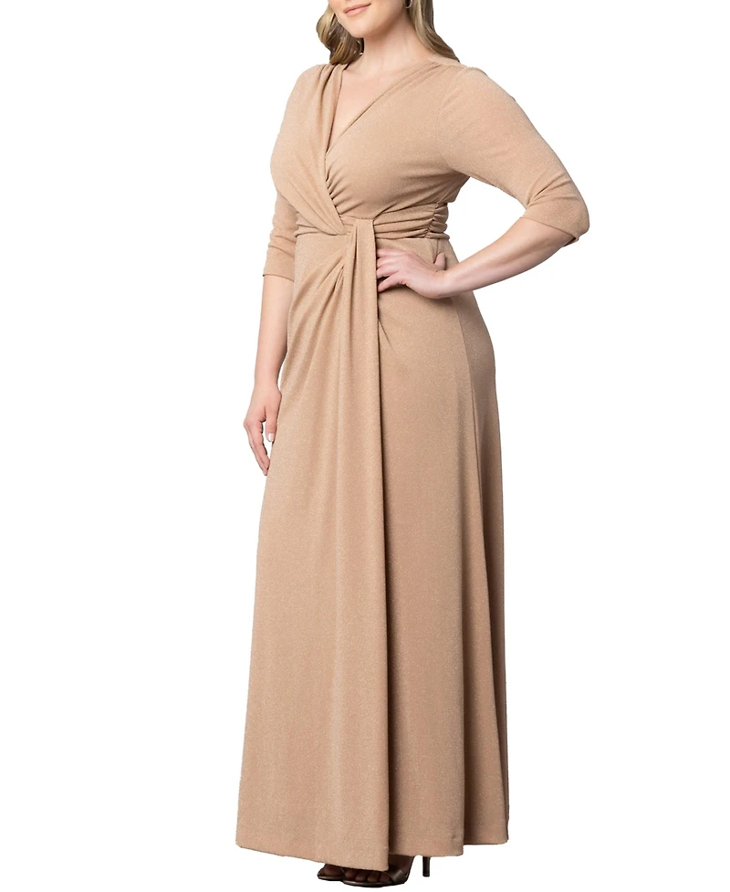 Kiyonna Women's Plus Romanced by Moonlight Long Gown