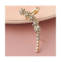 Sohi Women's Silver Embellished Ear cuff