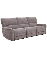 Closeout! Deklyn 106" 3-Pc. Zero Gravity Fabric Sofa with 3 Power Recliners, Created for Macy's