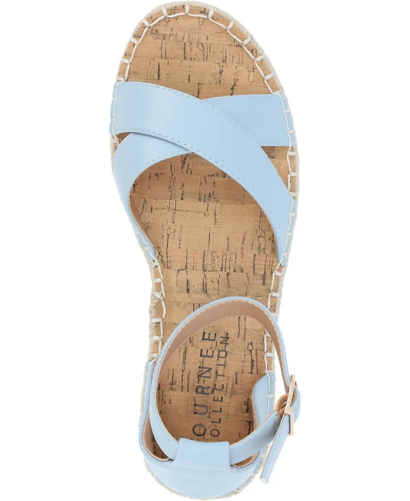 Journee Collection Women's Lyddia Espadrille Flat Sandals