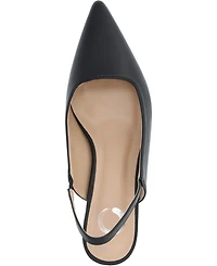 Journee Collection Women's Paulina Pointed Toe Slingback Pumps