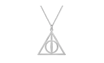 Harry Potter Women's Deathly Hallows Necklace - 18'' Chain