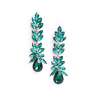 Sohi Women's Blue Stone Drop Earrings
