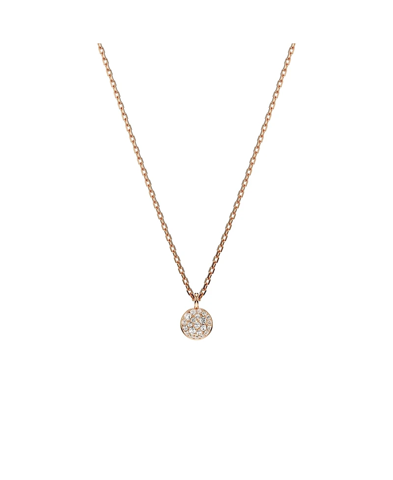 Swarovski White, Rhodium Plated or Rose-Gold Tone or Gold-Tone Meteora Layered Pendant Necklace