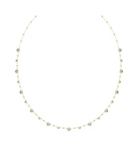 Swarovski Round Cut, White, Gold-Tone Imber Strand age Necklace