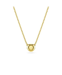 Swarovski Round Cut, White, Gold-Tone Imber Pendant Necklace