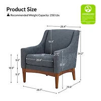 Fabric Accent Chair for Living Room Bedroom