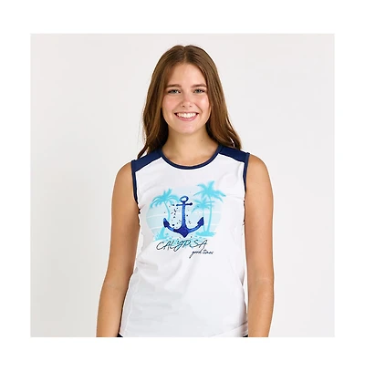 Calypsa Women's Loose Fit Maya Swim Top