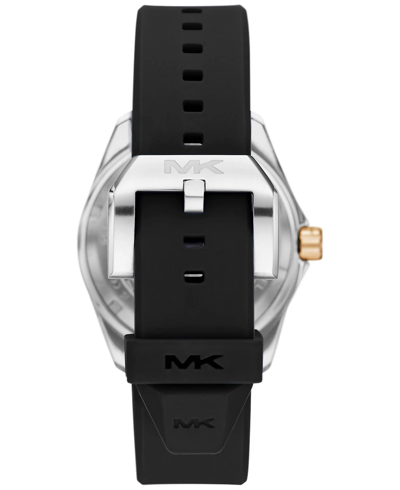 Michael Kors Men's Maritime Three-Hand Black Silicone Watch 42mm