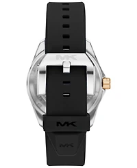 Michael Kors Men's Maritime Three-Hand Black Silicone Watch 42mm