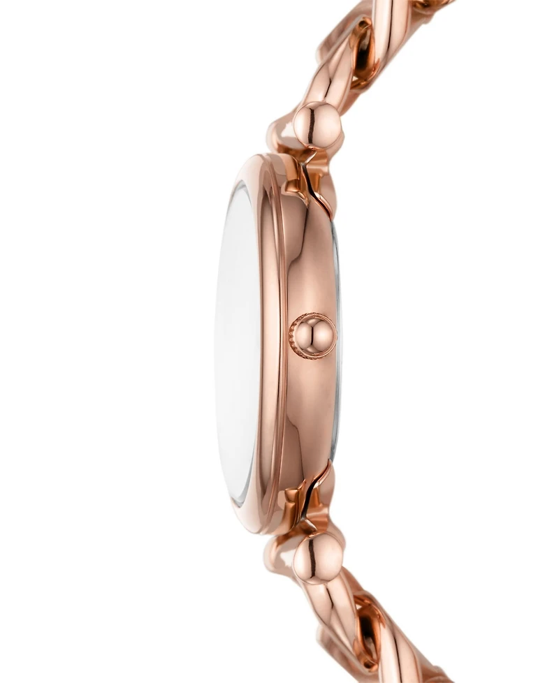 Fossil Women's Carlie Three-Hand Gold-Tone Stainless Steel Watch 28mm