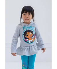 Encanto Girls Mirabel Pullover Fleece Hoodie and Leggings Outfit Set