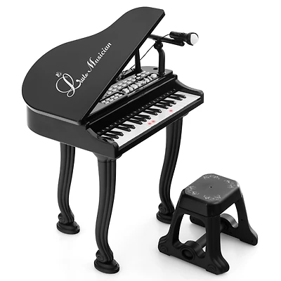 37 Keys Kids Piano Keyboard with Stool and Piano Lid