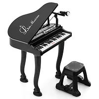 37 Keys Kids Piano Keyboard with Stool and Piano Lid