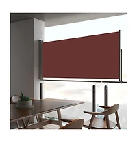 Patio Retractable Side Awning 23.6"x118.1