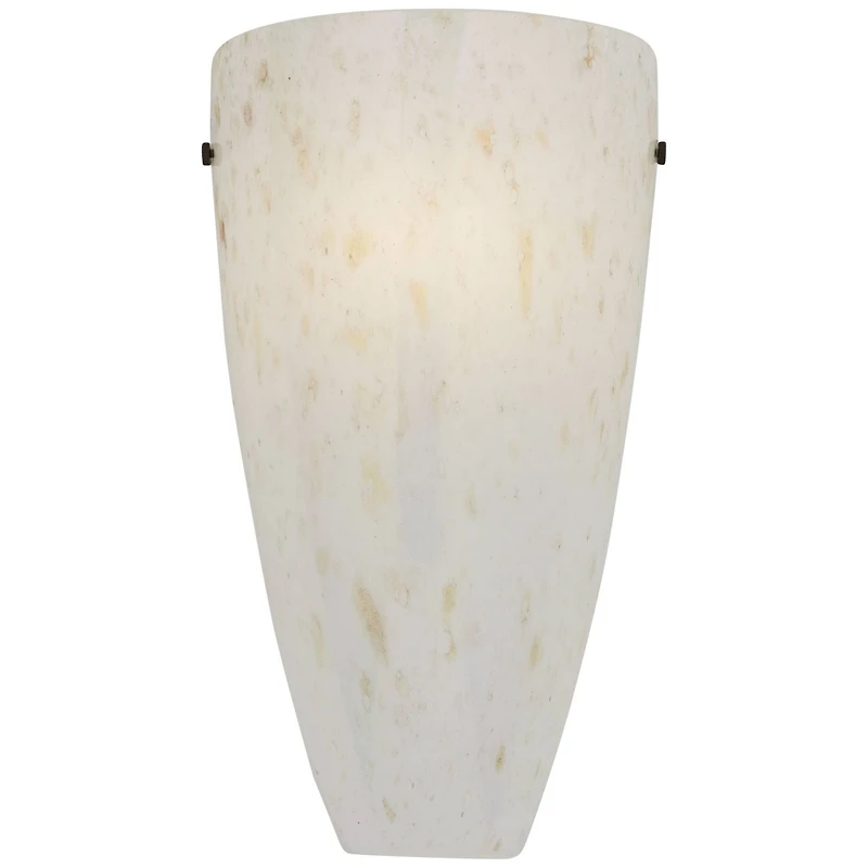 Possini Euro Design Isola Modern Wall Light Sconce Caramel Amber Art Glass 7" Fixture for Bedroom Bathroom Vanity Reading Living Room Hallway Hou
