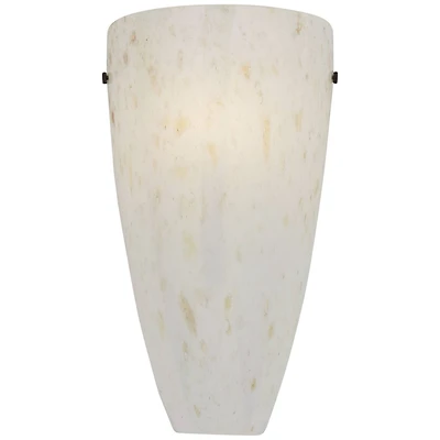 Possini Euro Design Isola Modern Wall Light Sconce Caramel Amber Art Glass 7" Fixture for Bedroom Bathroom Vanity Reading Living Room Hallway Hou