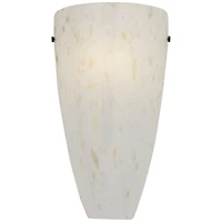 Possini Euro Design Isola Modern Wall Light Sconce Caramel Amber Art Glass 7" Fixture for Bedroom Bathroom Vanity Reading Living Room Hallway Hou