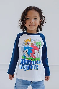 Sega Little Boys Sonic the Hedgehog Tails Knuckles 2 Pack T-Shirts Toddler|Child