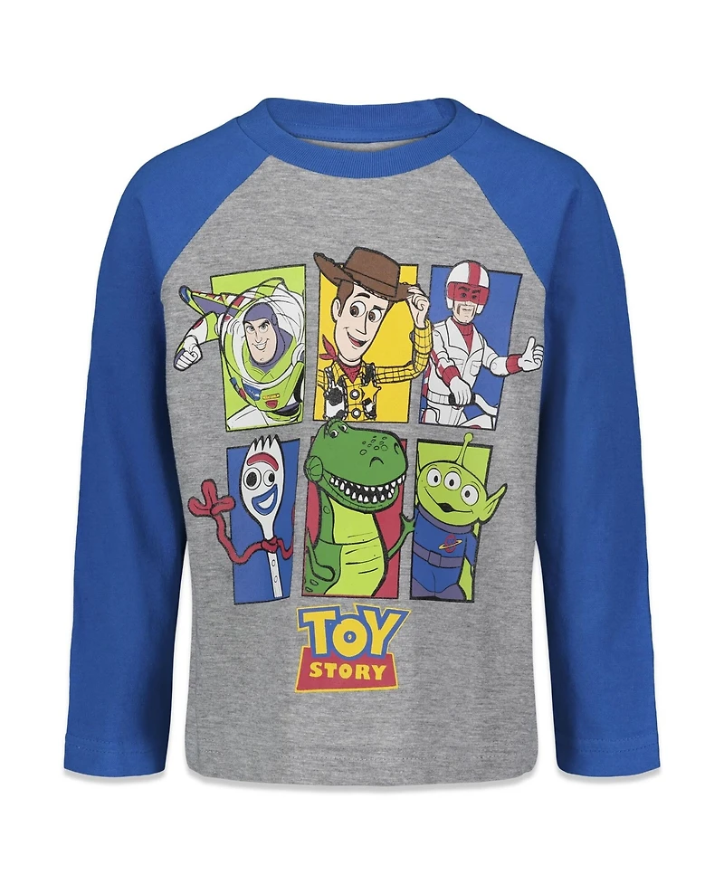 Disney Toddler Boys Toy Story Cars Lion King Guard Mickey Mouse 2 Pack Cosplay Long Sleeve T-Shirts to