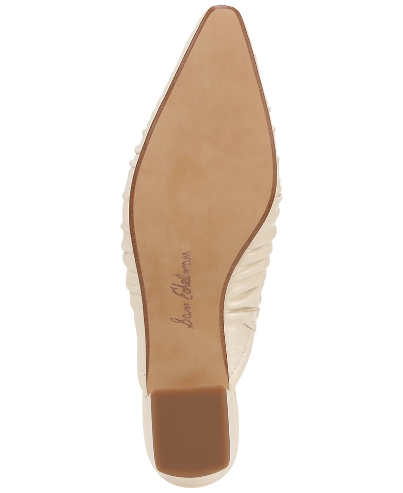 Sam Edelman Women's Julia Ruched Pointed-Toe Flats