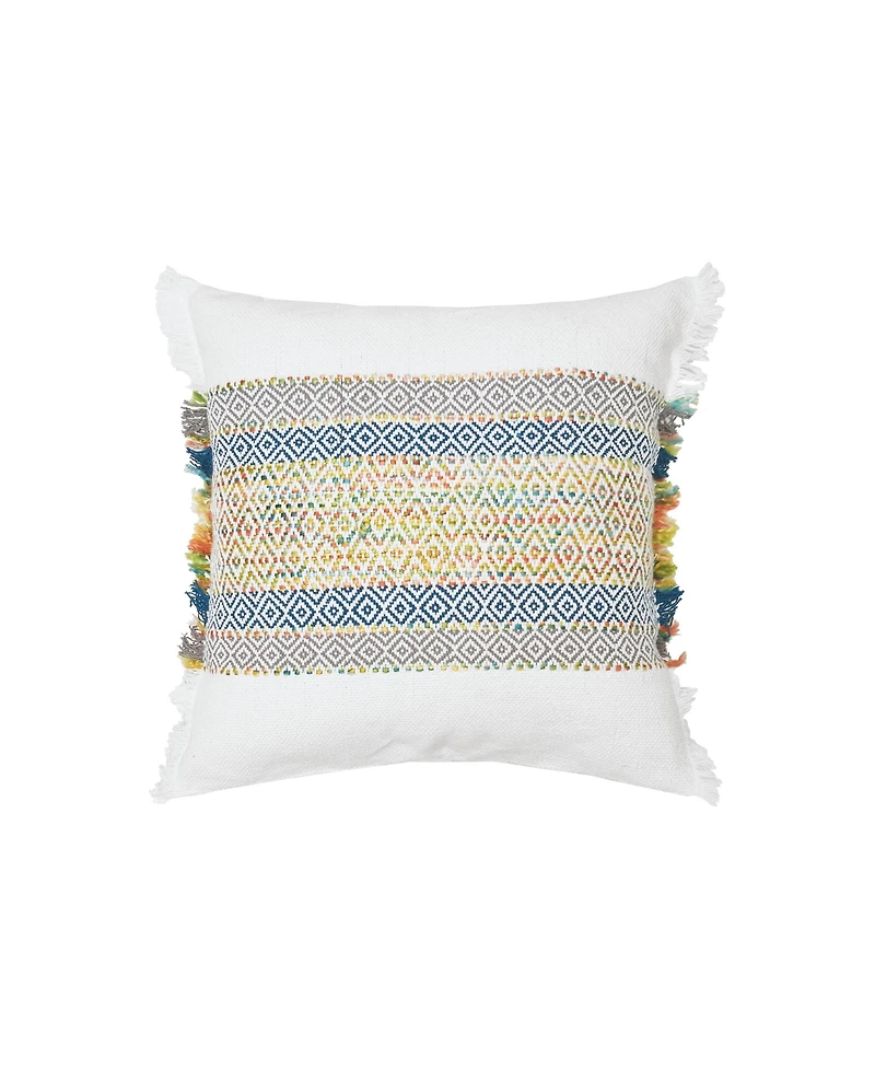 Ashley Woven Stripe Decorative Throw Pillow, 22" x 22"