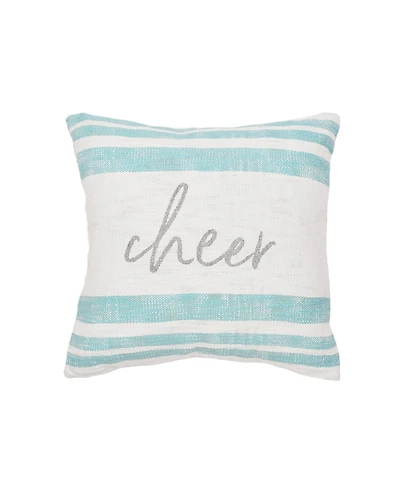 Morgan Cheer Woven Christmas Throw Pillow