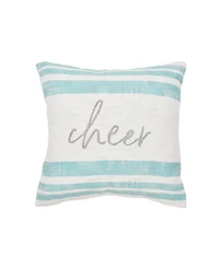 Morgan Cheer Woven Christmas Throw Pillow