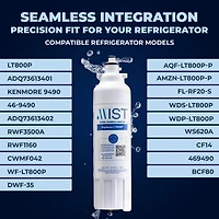 Mist Lg Refrigerator Water Filter, Compatible with Lg Water Filter 3 Pack
