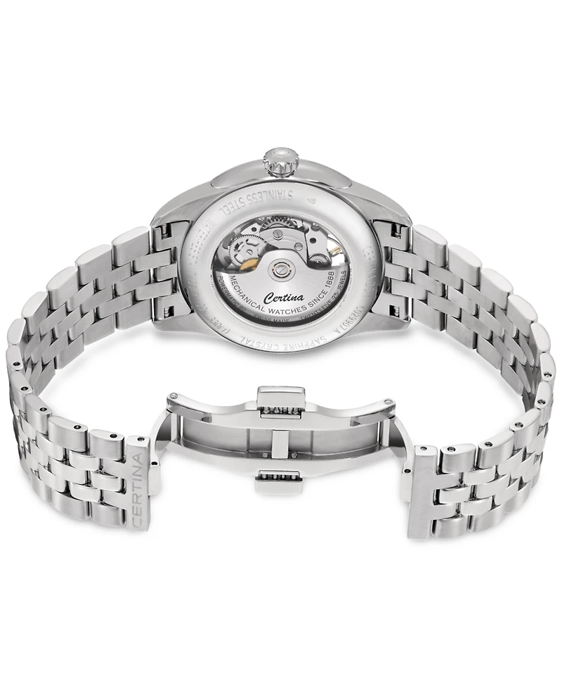 Certina Men's Swiss Automatic Ds-1 Skeleton Stainless Steel Bracelet Watch 40mm