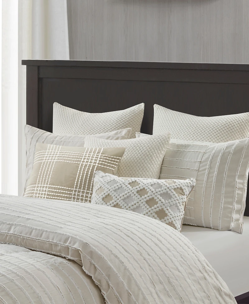 Madison Park Signature Essence Oversized Cotton Clipped Jacquard -Pc. Comforter Set