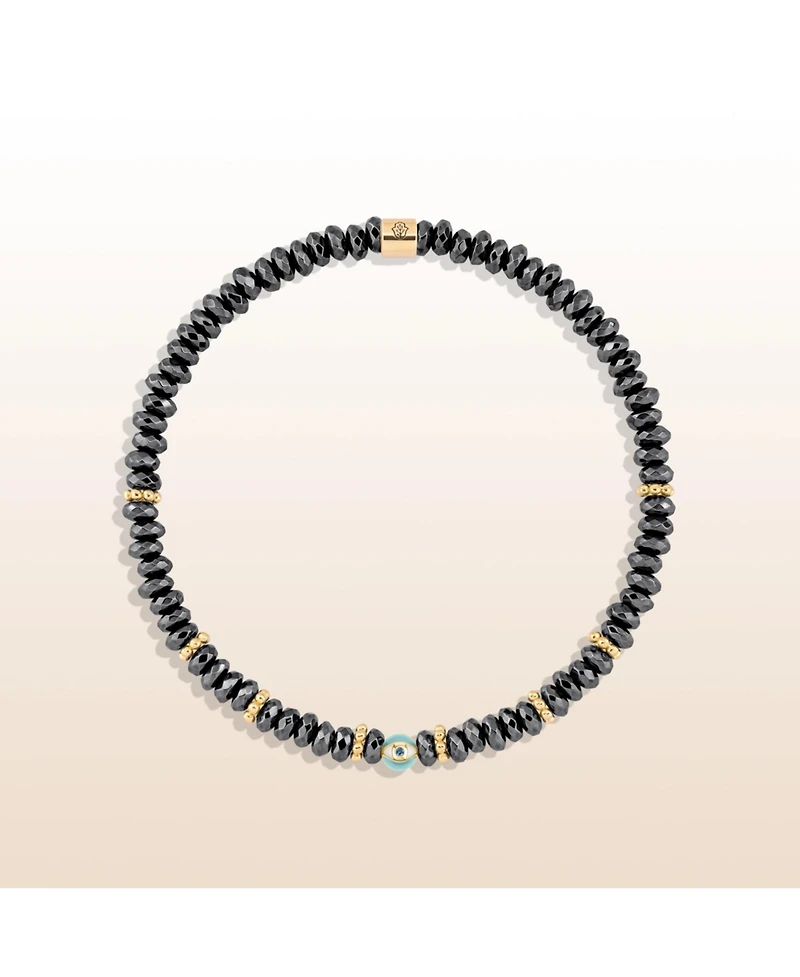 Earth Guardian - Hematite Evil Eye Bracelet
