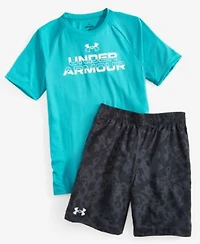 Under Armour Big Boys T Shirt Woven Shorts