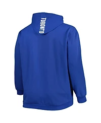 Men's Royal Toronto Maple Leafs Big and Tall Fleece Pullover Hoodie