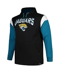 Men's Profile Black Jacksonville Jaguars Big and Tall Trench Battle Pullover Hoodie